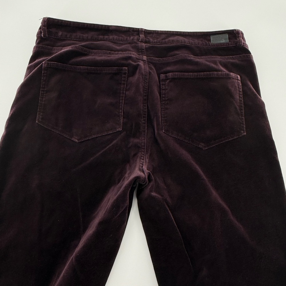 PAIGE Rich Plum Trousers - Picture 6 of 11